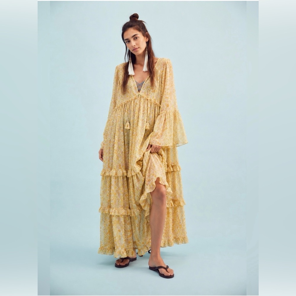 Free People NWOT Weeping Willows Maxi Dress